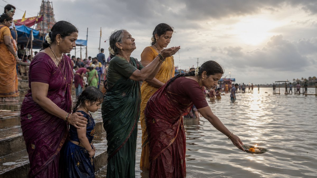 Seva volunteers carrying drinking water for pilgrims, Pushkaralu